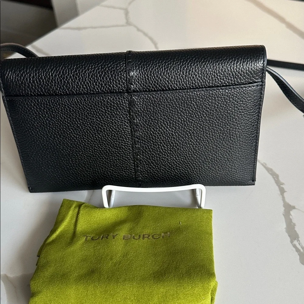 Tory Burch McGraw Pebble Leather Wallet Crossbody Clutch ~NWT~